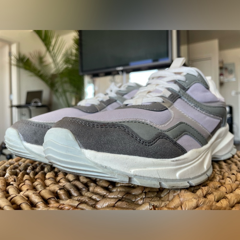 A New Day Women's Gray/Indigo Memory Foam Sneakers Size 11 - Picture 7 of 15